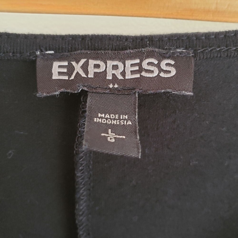 Express Black Midi Dress. L. Perfect Condition! - Picture 5 of 7